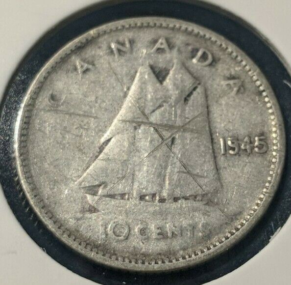 Canada 1945 10 Cent  KM# 34 #415     9C