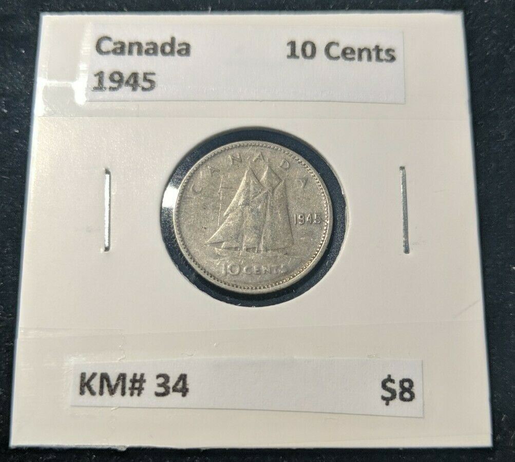 Canada 1945 10 Cent  KM# 34 #417  9B