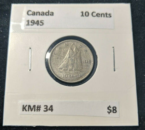 Canada 1945 10 Cent  KM# 34 #417  9B