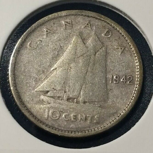 Canada 1942 10 Cent  KM# 34 #363    9B