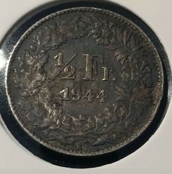 Switzerland 1944 B ½ Franc KM# 23    #20B