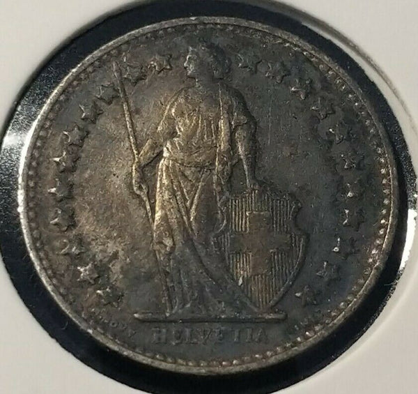 Switzerland 1944 B ½ Franc KM# 23    #20B