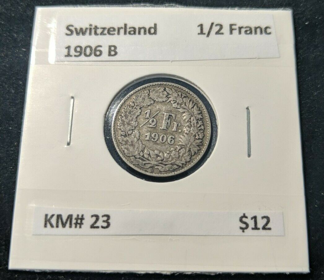 Switzerland 1906 B ½ Franc KM# 23   #12C