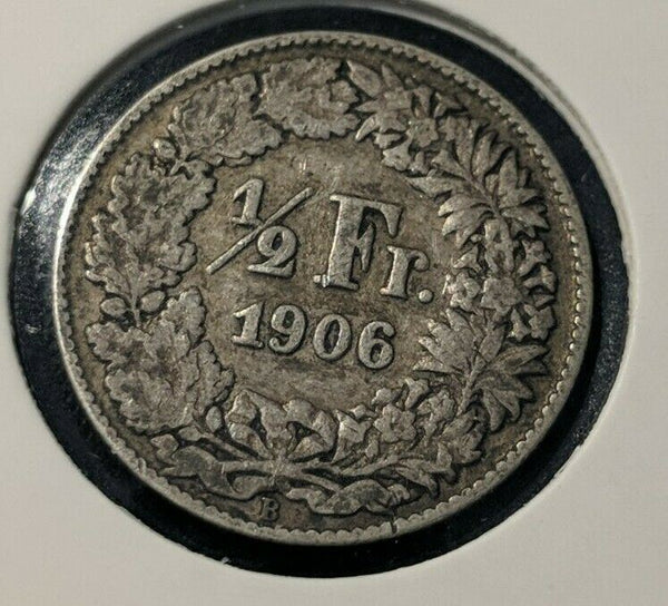 Switzerland 1906 B ½ Franc KM# 23   #12C