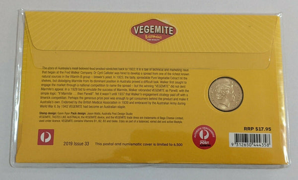2019 Australia PNC $1 UNC Coin - Vegemite Tastes Like Australia