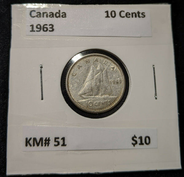 Canada 1963 10 Cent  KM# 51