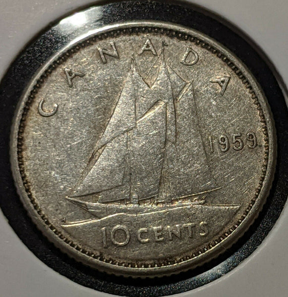 Canada 1959 10 Cent  KM# 51