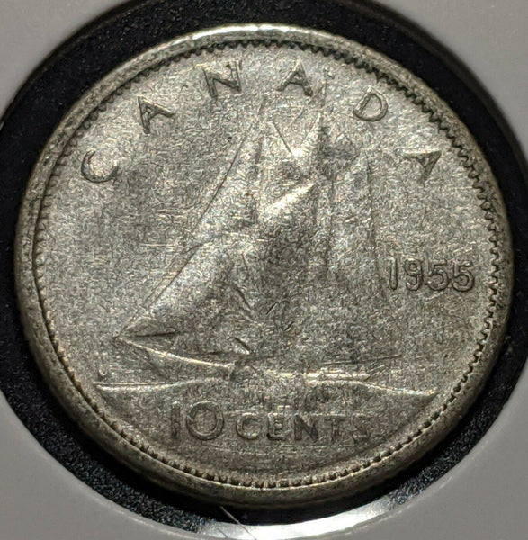 Canada 1955 10 Cent  KM# 51