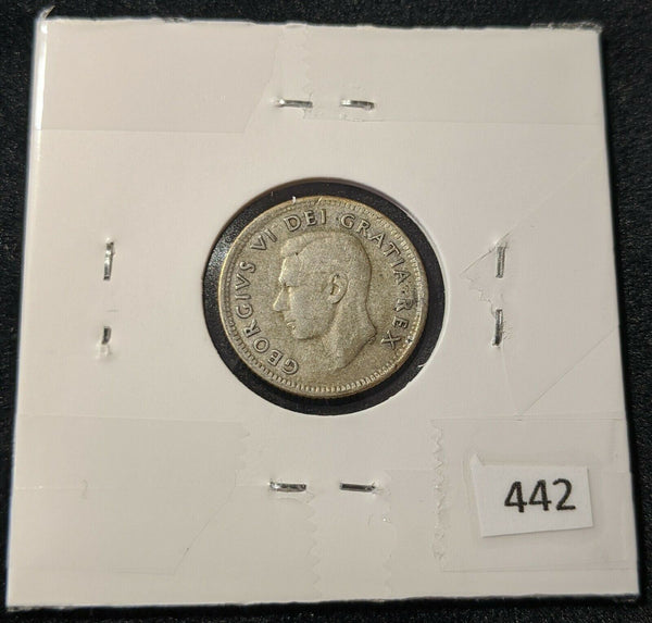 Canada 1952  Bent 10 Cent  KM# 43 #442    9C