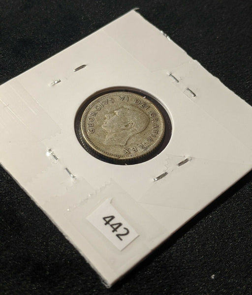 Canada 1952  Bent 10 Cent  KM# 43 #442    9C