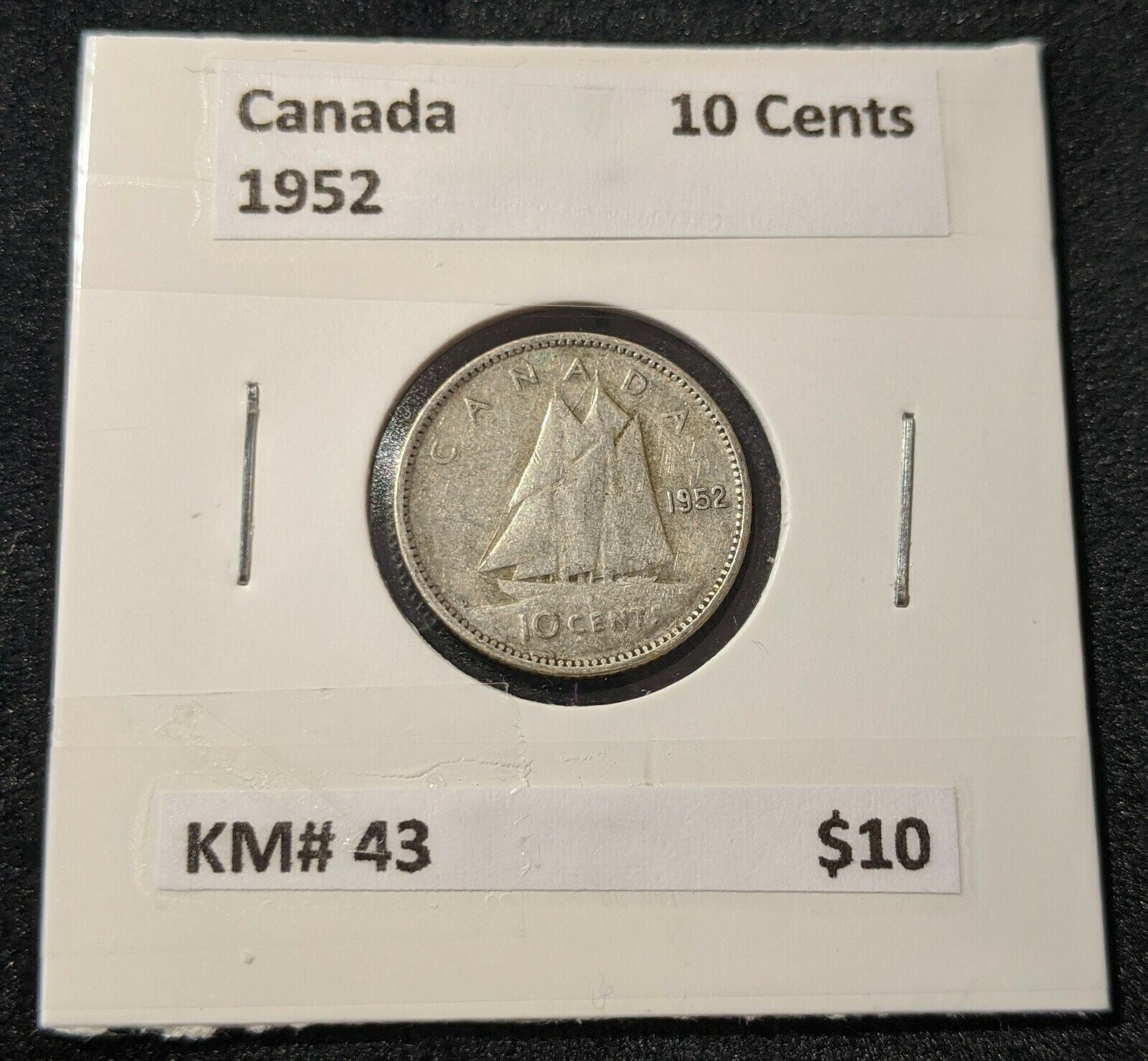Canada 1952 10 Cent  KM# 43 #452   9C