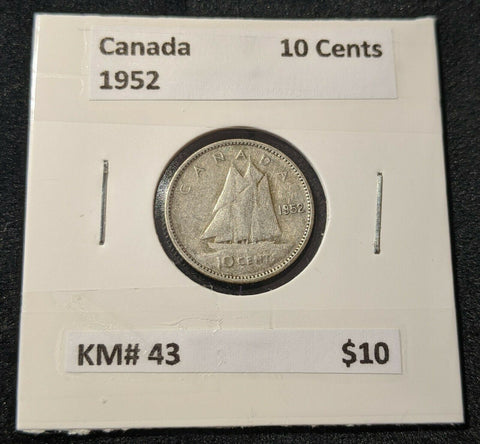 Canada 1952 10 Cent  KM# 43 #452   9C
