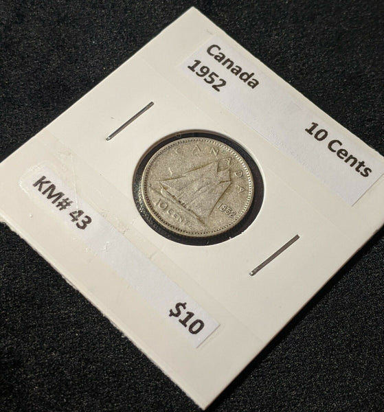 Canada 1952 10 Cent  KM# 43 #452   9C