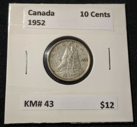 Canada 1952 10 Cent  KM# 43  #9B