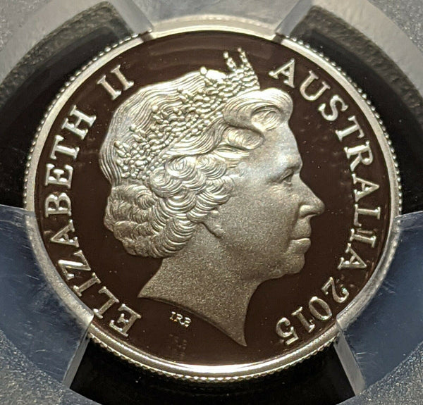 2015 Proof Five Cent 5c Australia PCGS PR70DCAM FDC UNC. #1385