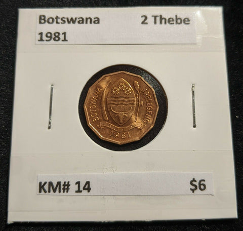 Botswana 1981 2 Thebe KM# 14