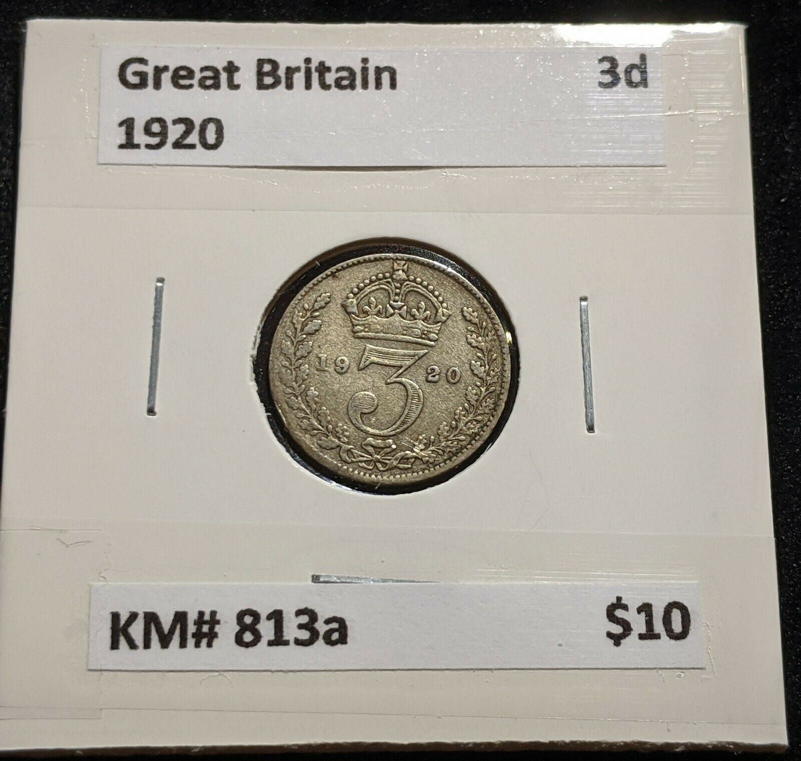 Great Britain 1920 Threepence 3d KM# 813a   #15C