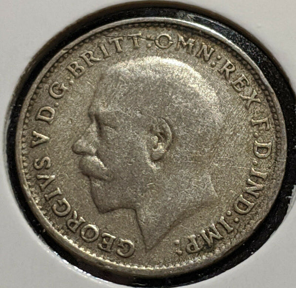 Great Britain 1920 Threepence 3d KM# 813a   #15C