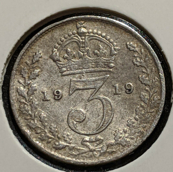 Great Britain 1919 Threepence 3d KM# 813  #665 #15C