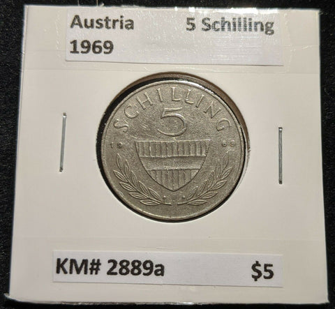 Austria 1969 5 Schilling KM# 2889a #584   #15A