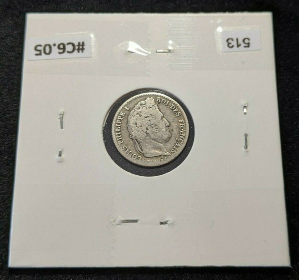 France 1835 W 1/4 Franc KM# 740.1