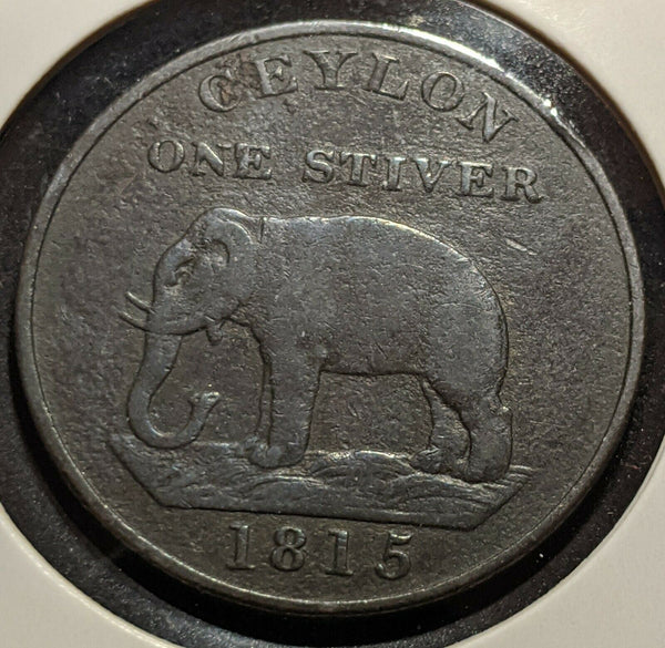 Ceylon 1815 Stiver KM# 81