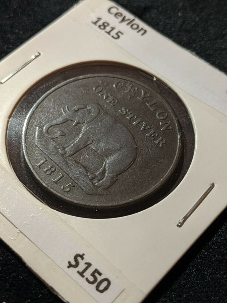 Ceylon 1815 Stiver KM# 81
