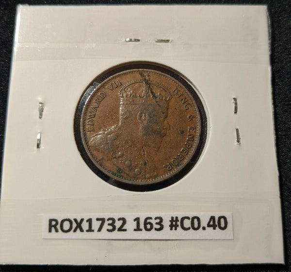 Ceylon 1909 Cent KM# 102