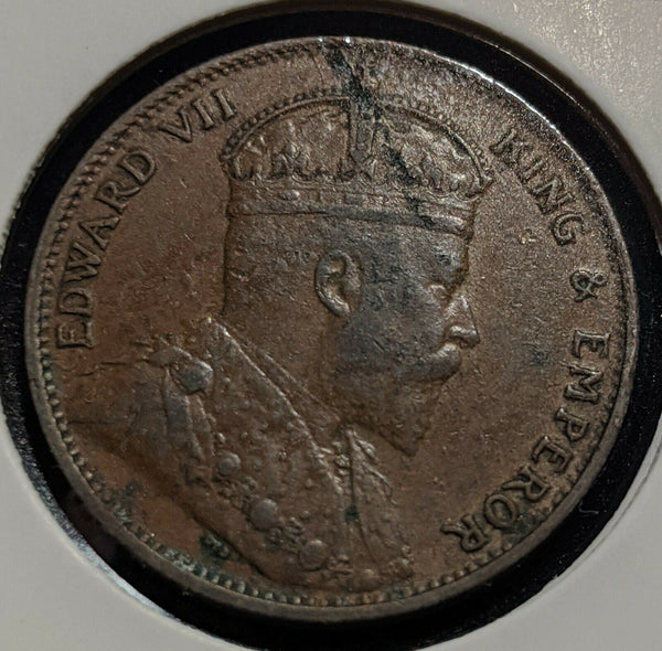 Ceylon 1909 Cent KM# 102
