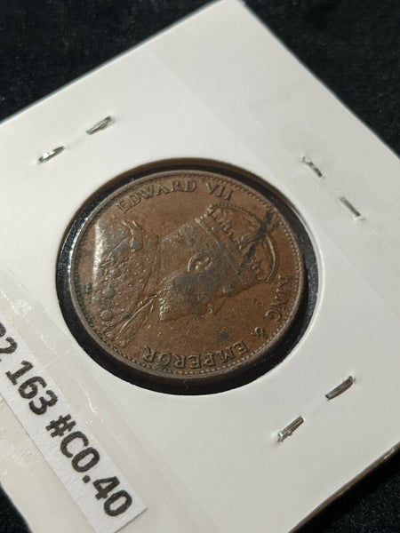 Ceylon 1909 Cent KM# 102