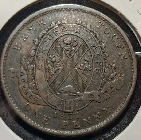 Canada 1837 No period - ^^ Penny 1d KM# Tn11