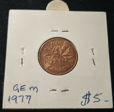 Canada 1977 One Cent KM# 59.1