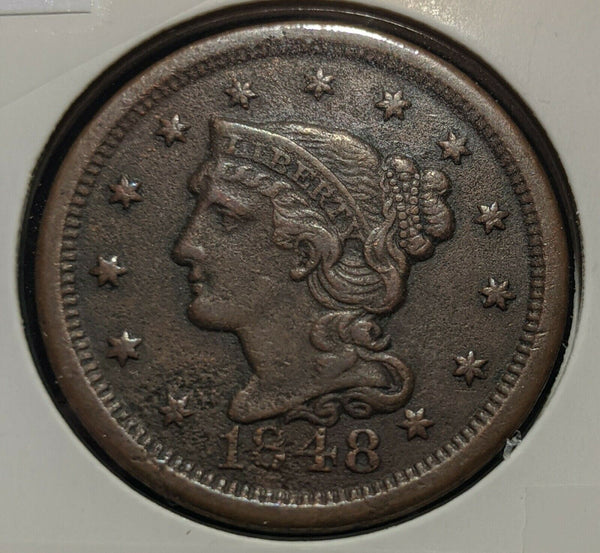 USA 1848 Cent 1c KM# 67