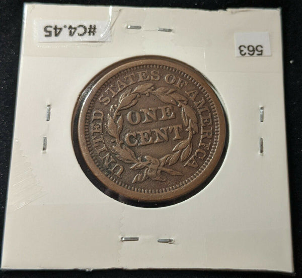 USA 1848 Cent 1c KM# 67