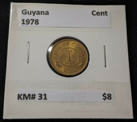 Guyana 1978 One Cent 1c KM# 31 #081   8C