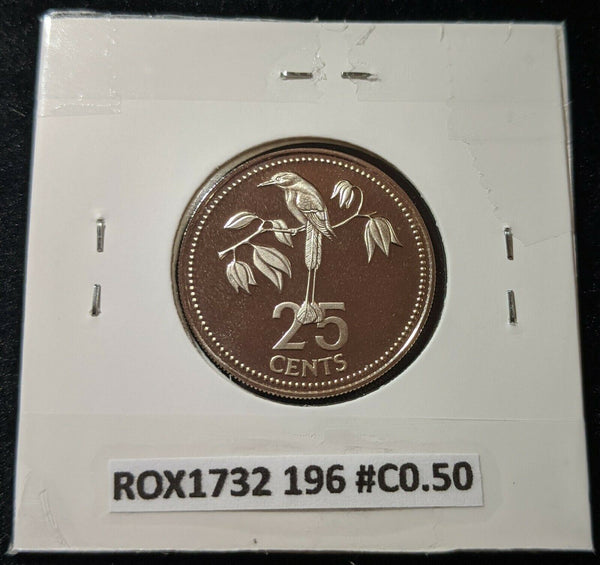 Belize 1976FM (P) Proof Twenty Five Cent 25c KM# 49