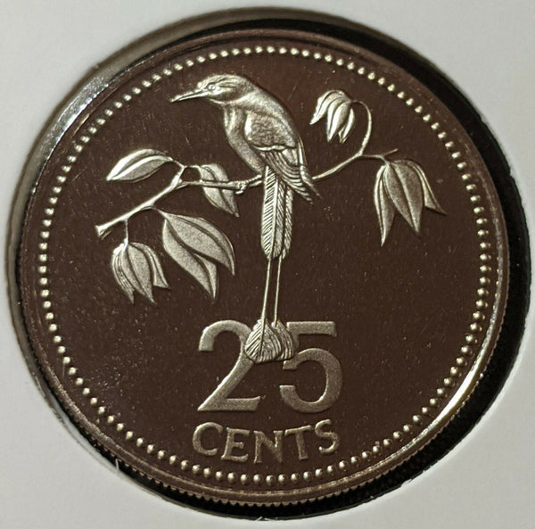Belize 1976FM (P) Proof Twenty Five Cent 25c KM# 49