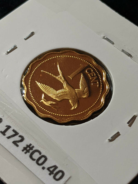 Belize 1976FM (p) Proof One Cent 1c KM# 46