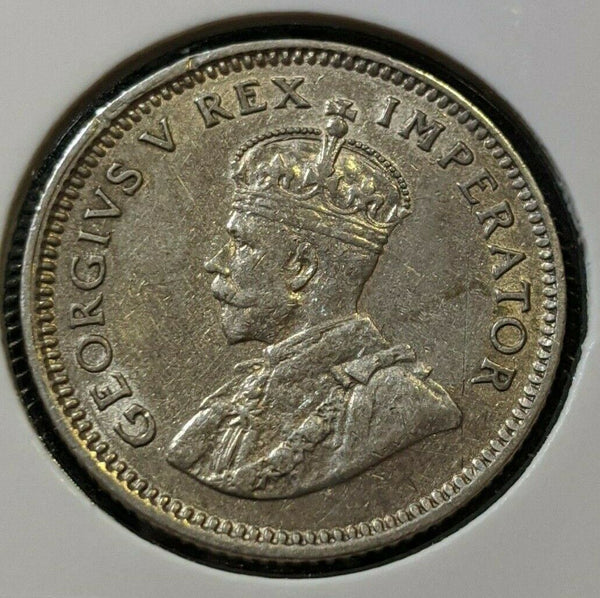 South Africa 1929 6d Sixpence KM# 16.1 Cleaned  #024  #11A