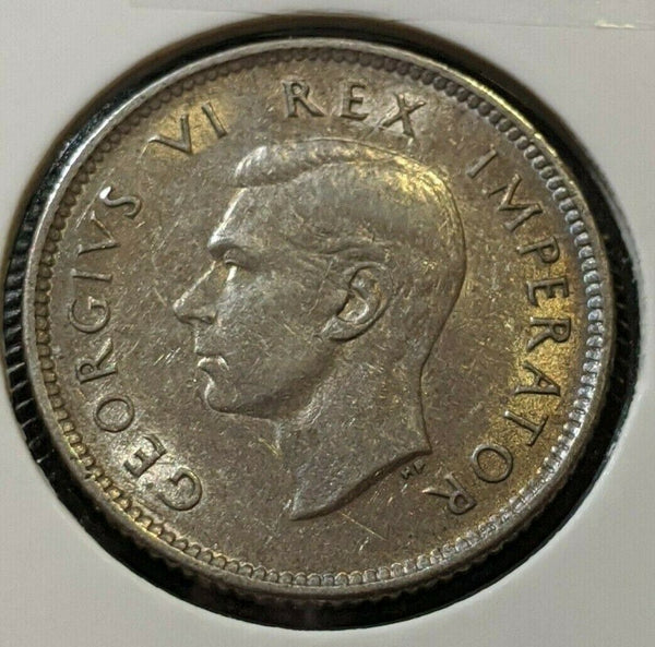 South Africa 1938 6d Sixpence KM# 27