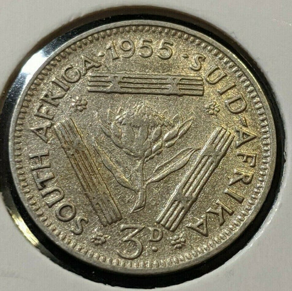 South Africa 1955 3d Threepence KM# 47 #005 #11A