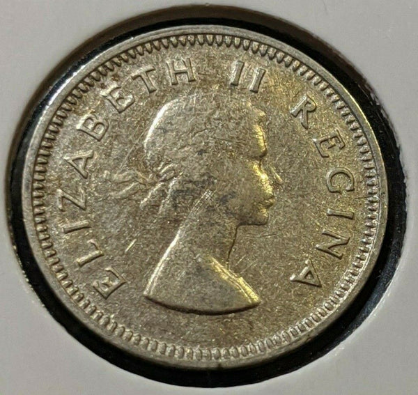 South Africa 1955 3d Threepence KM# 47 #005 #11A