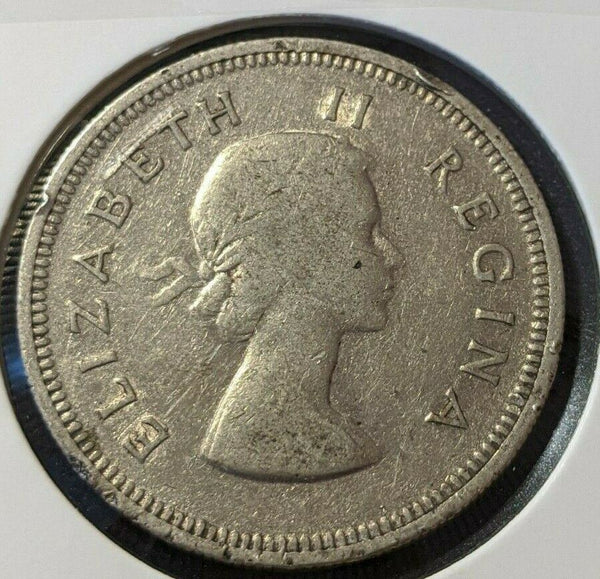 South Africa 1959 2 Shilling KM# 50 Cleaned