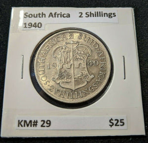 South Africa 1940 2 Shilling KM# 29