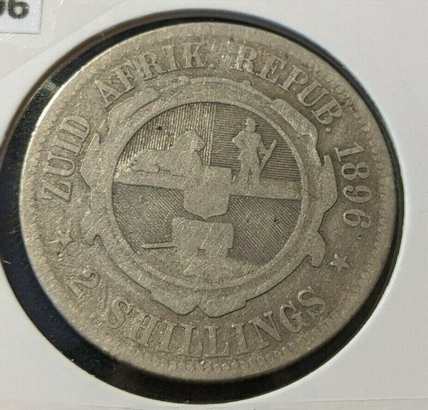 South Africa 1896 2 Shilling KM# 6