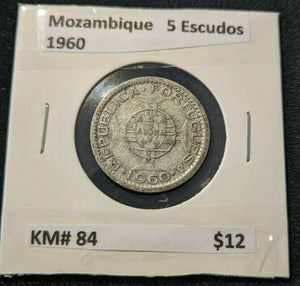 Mozambique 1960 5 Escudos KM# 84   015  #6A