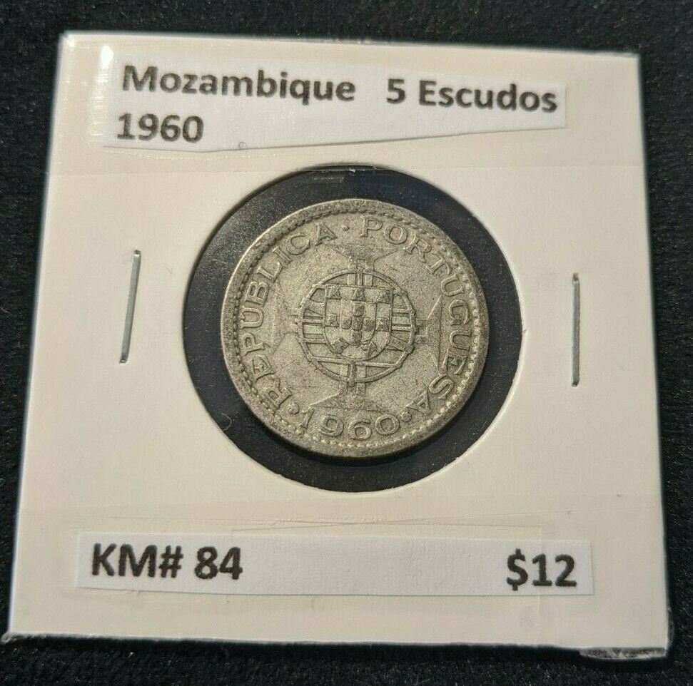 Mozambique 1960 5 Escudos KM# 84   0013  #6A