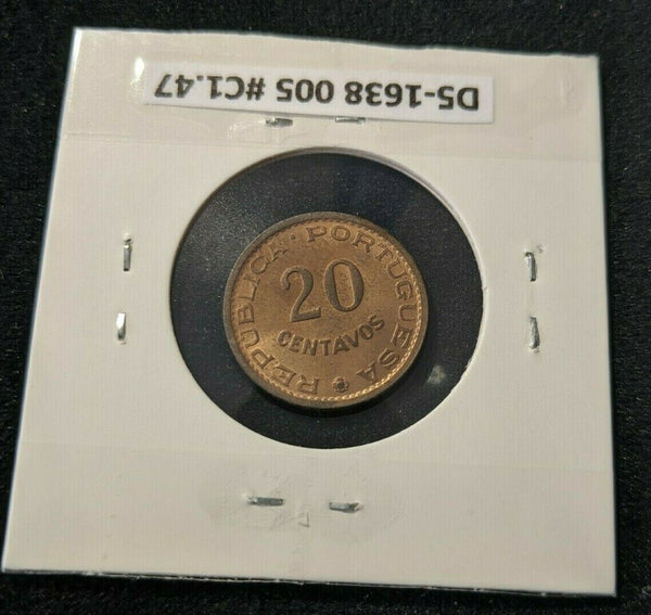 Timor 1970 20 Centavos KM# 17  #005  10C