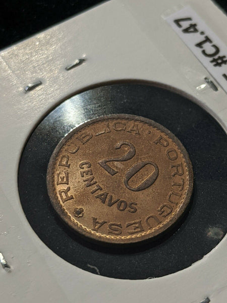 Timor 1970 20 Centavos KM# 17  #005  10C