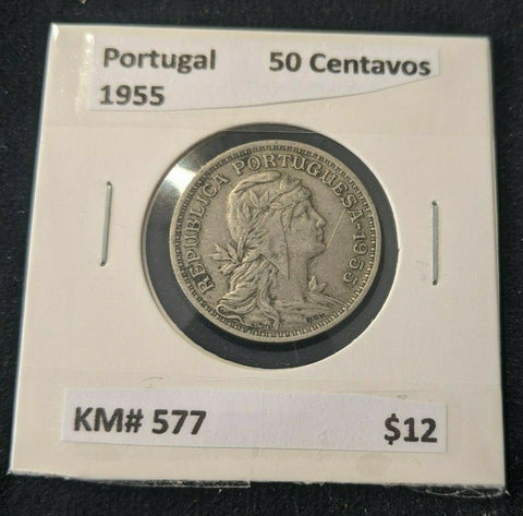 Portugal 1955 50 Centavos KM# 577